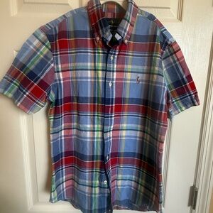 Ralph Lauren Polo Plaid Shirt Small Slim Fit
